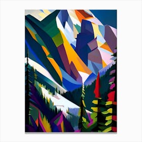 Banff National Park Canada Cubo Futuristic Canvas Print