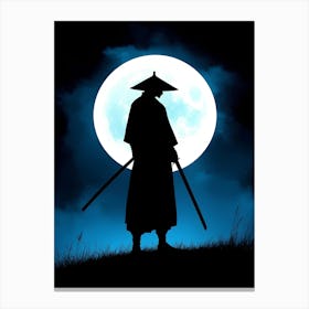 Samurai Silhouette Stampe su tela