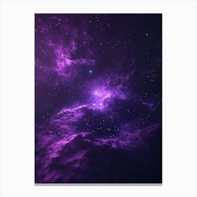 Purple Space Background 1 Canvas Print