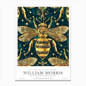 William Morris Exhibition Insects Series 40 Canvas Print