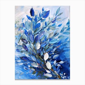 Blue Flowers 85 Canvas Print