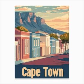 Aihrgdesign A Classic 1960s Travel Poster For Cape Town 1 Canvas Print