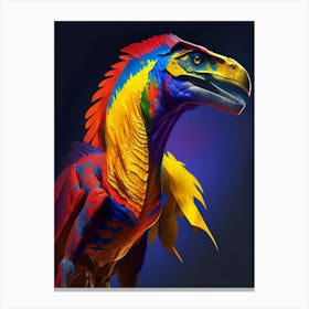 Sinraptor 1 Primary Colours Dinosaur Canvas Print