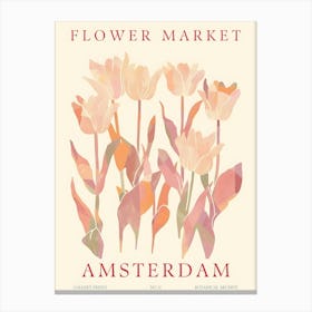 Flower Market Amsterdam 3 Canvas Print