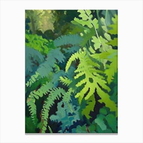 Southern Maidenhair 1 Vfern Cézanne Style Canvas Print