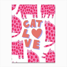 Cat Love Canvas Print
