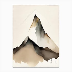Mountain Peak Symbol Abstract Painting Canvas Print