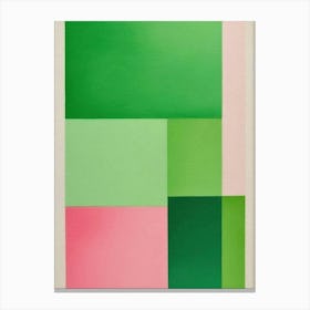'Green And Pink' Canvas Print