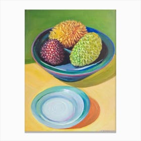 Durian Bowl Of fruit Canvas Print