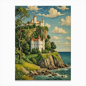 Castle On The Cliff 1 Canvas Print