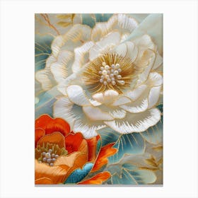 Asian Flowers Canvas Print