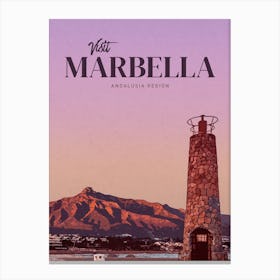 Visit Marbella Canvas Print
