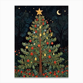 William Morris Christmas Tree 1 Canvas Print