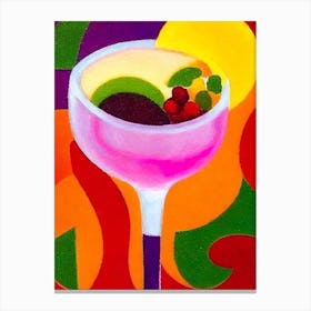 Frozen Margarita Paul Klee Inspired Abstract 2 Cocktail Poster Canvas Print
