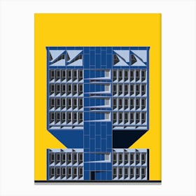 Pirelli Building, USA, Colour Canvas Print