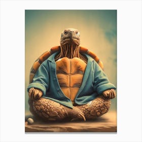 Meditating Turtle 1 Canvas Print