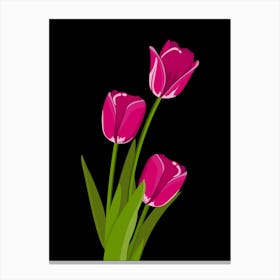 Pink Tulips 1 Canvas Print