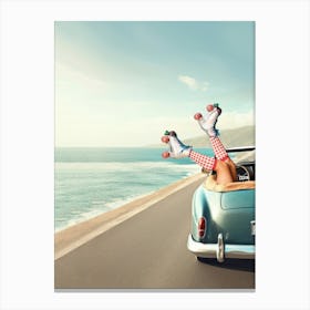 Let's Roll - Seaside Roadtrip Canvas Print