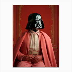 Darth Vader In Wes Anderson Style 28 Canvas Print