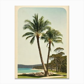 Balmoral Beach Australia Vintage Canvas Print