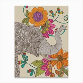 Boho Elephant Canvas Print