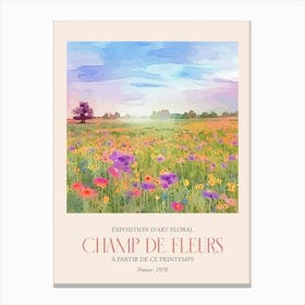 Champ De Fleurs, Floral Art Exhibition 35 Canvas Print