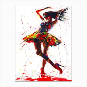 Models USA - Abstract Dancer Canvas Print