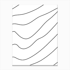 Wavy Lines 19 Canvas Print