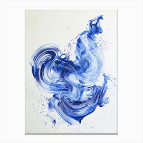 Blue Rooster Canvas Print