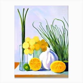 Tablescape 3 vegetable Canvas Print
