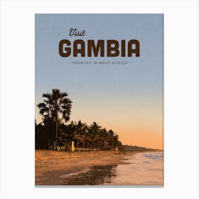 Visit Gambia Country In West Africa Canvas Print