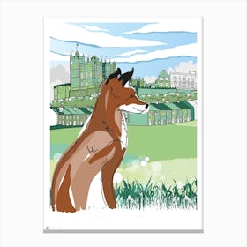 Fox In The Valley Canvas Print