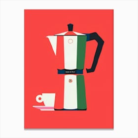 Italy Coffee Maker Canvas Print