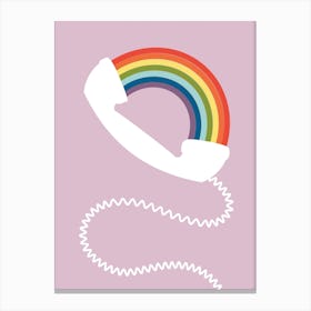 Rainbow Phone Canvas Print