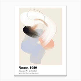 World Tour Exhibition, Abstract Art, Rome, 1960 11 Canvas Print