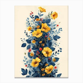 Yellow Flowers 5 Canvas Print