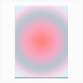 Pastel Aura Gradient Pink Blue Canvas Print