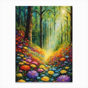 Oil Forest Art Canvas Print