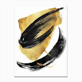 Gold Brush Stroke Canvas Print Canvas Print