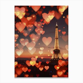 Valentine'S Day In Paris Canvas Print