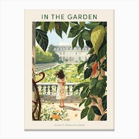 In The Garden Poster Palace Of Versailles Garden France 1 Canvas Print