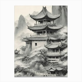 Chinese Temple 1 Canvas Print