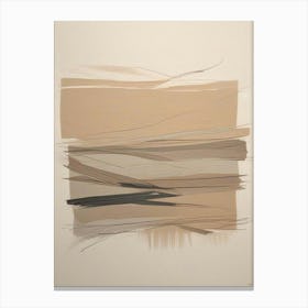 Muted Neutrals Abstract 11 Living Room Art Print (1) Canvas Print