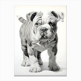 Puppy Portrait Perfection Canvas Print