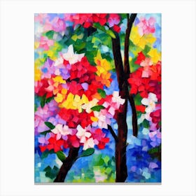Rhododendron Tree Cubist 2 Canvas Print