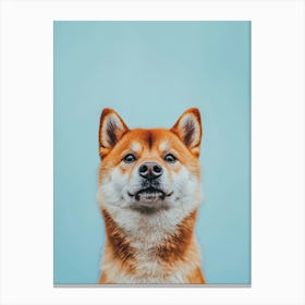 Shiba Inu. Generated AI. Art Print 4 Canvas Print