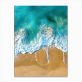 Aerial View Of A Beach 105 Canvas Print