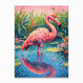 Pink Flamingo 3 Canvas Print
