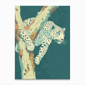 Leopard In The Tree Canvas Print