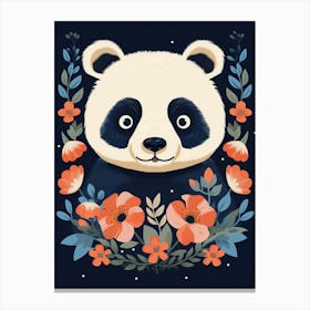Baby Animal Illustration  Panda 2 Canvas Print